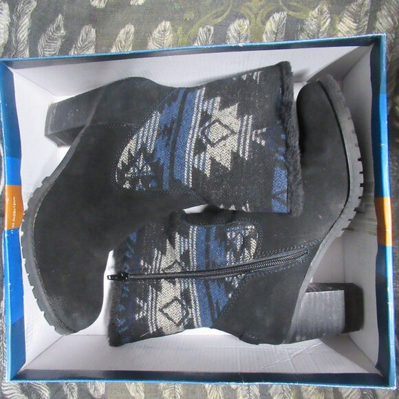 BareTraps Zeldie Aztec Print Fur Lined Boho Festival Winter Boot - Picture 14 of 15